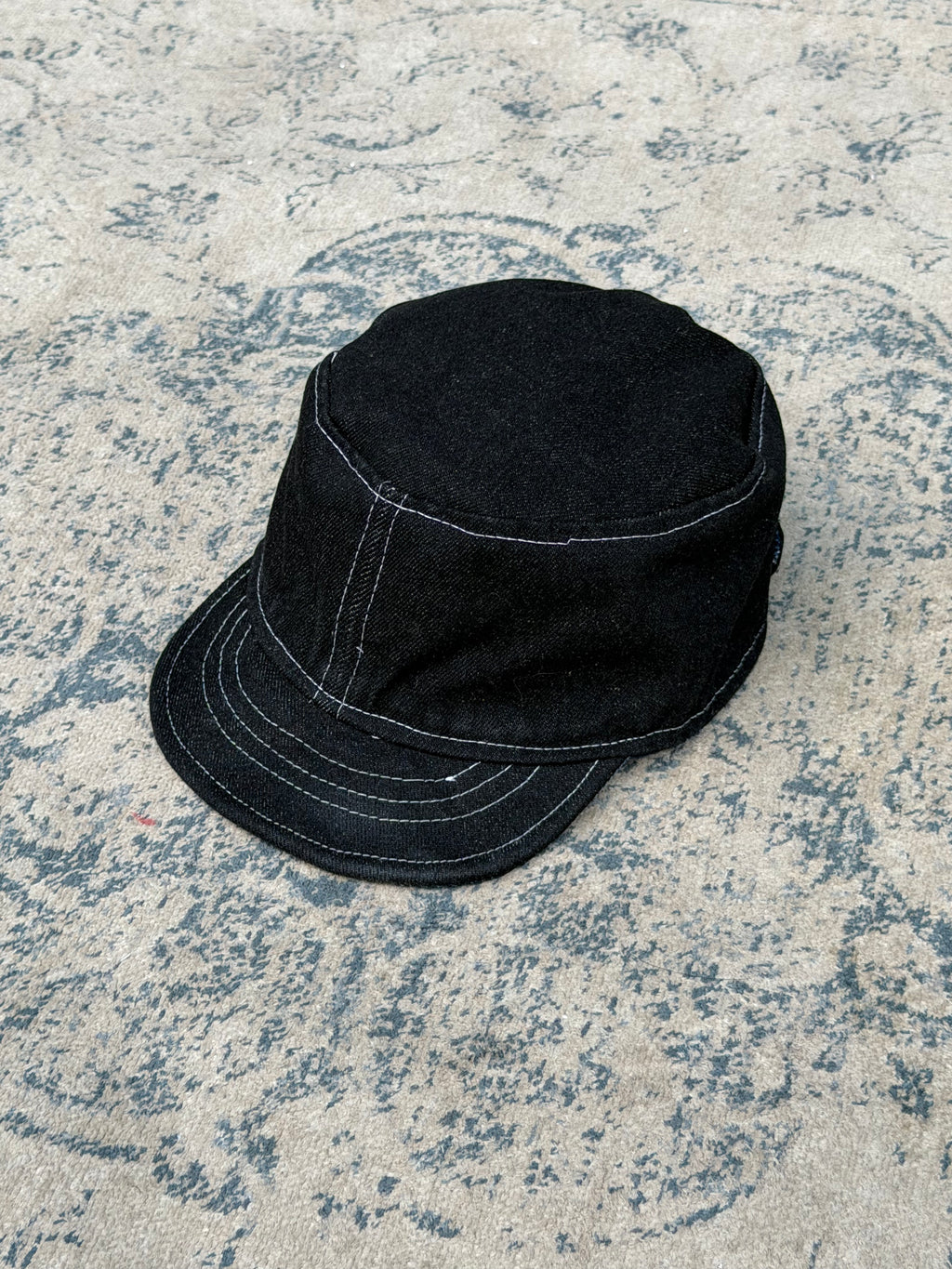 Nora Hat - Blue plaid contrast