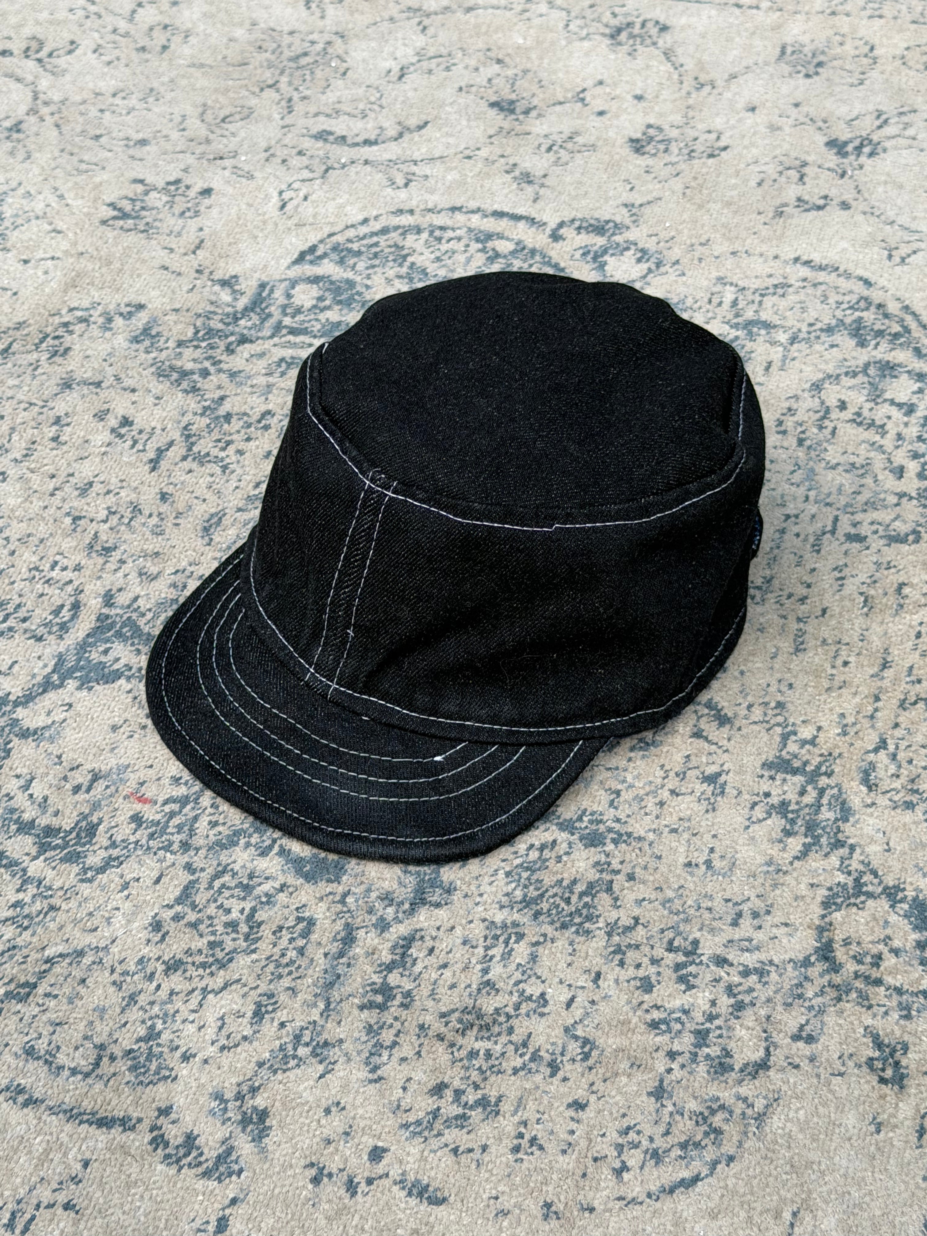 Nora Hat - Blue plaid contrast
