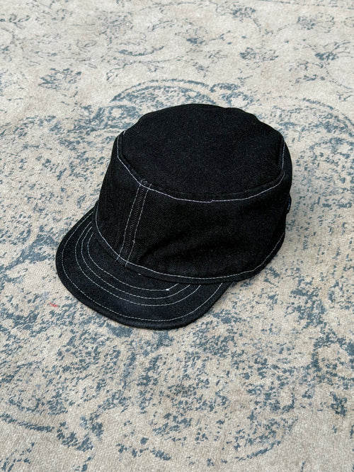 Nora Hat - Blue plaid contrast