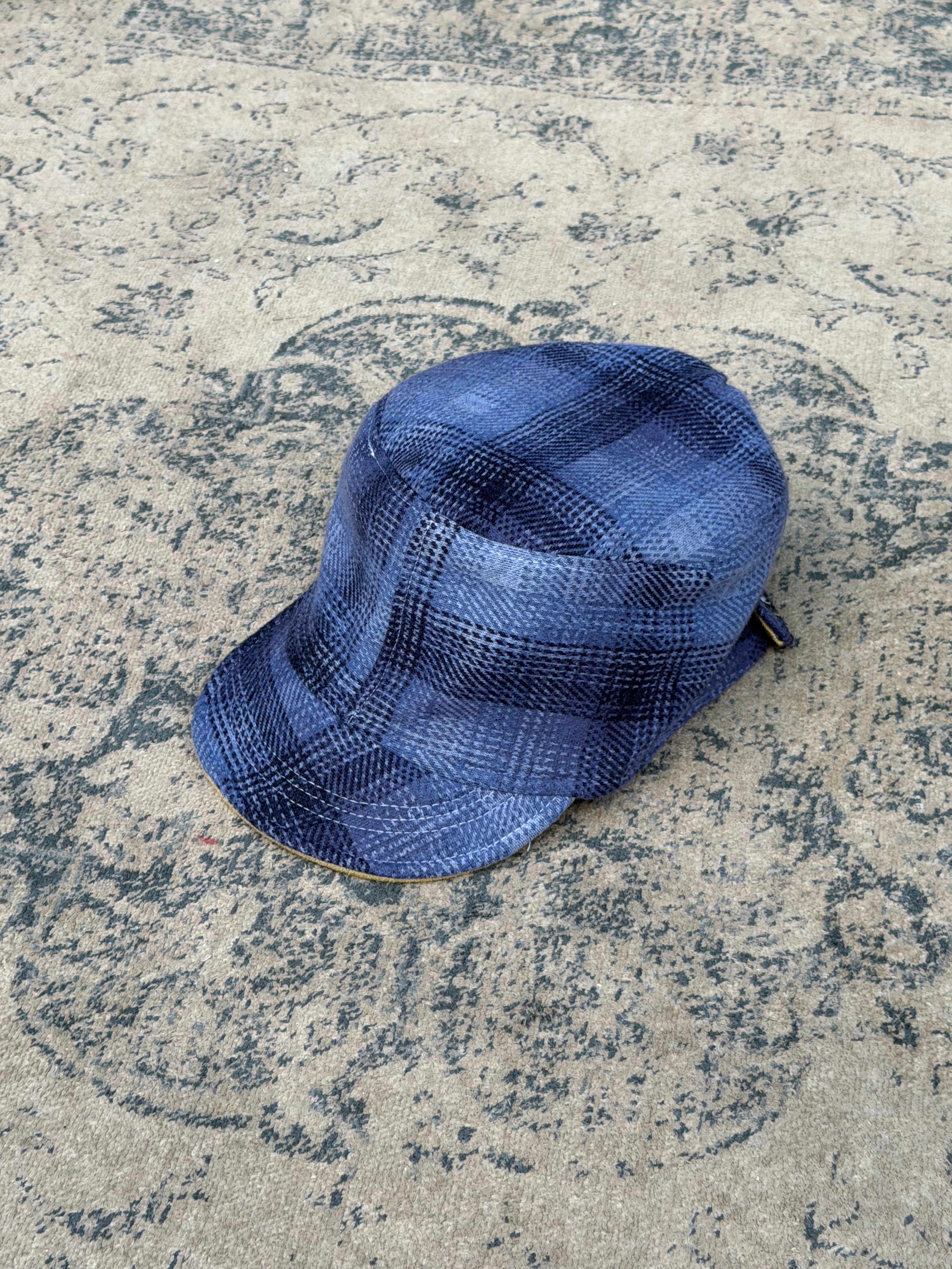Nora hat - Dark Blue/Mustard