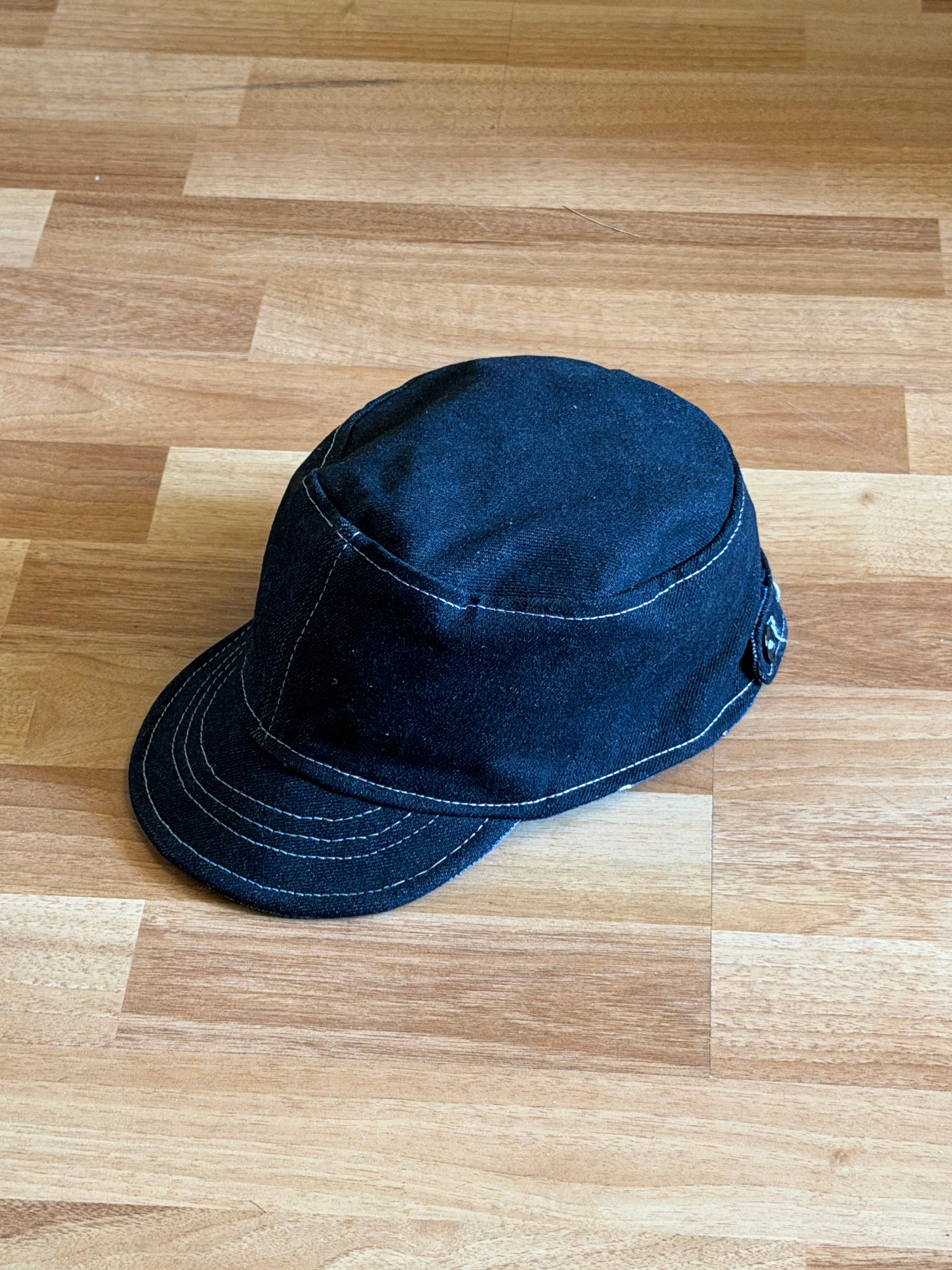 Nora Hat - Blue plaid contrast