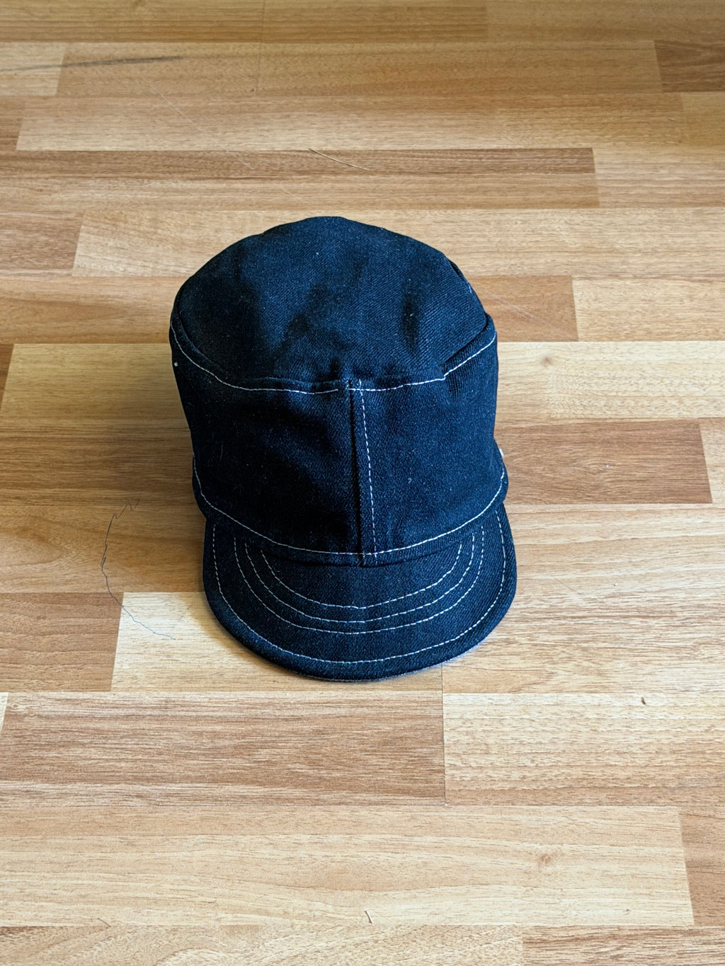 Nora Hat - Blue plaid contrast