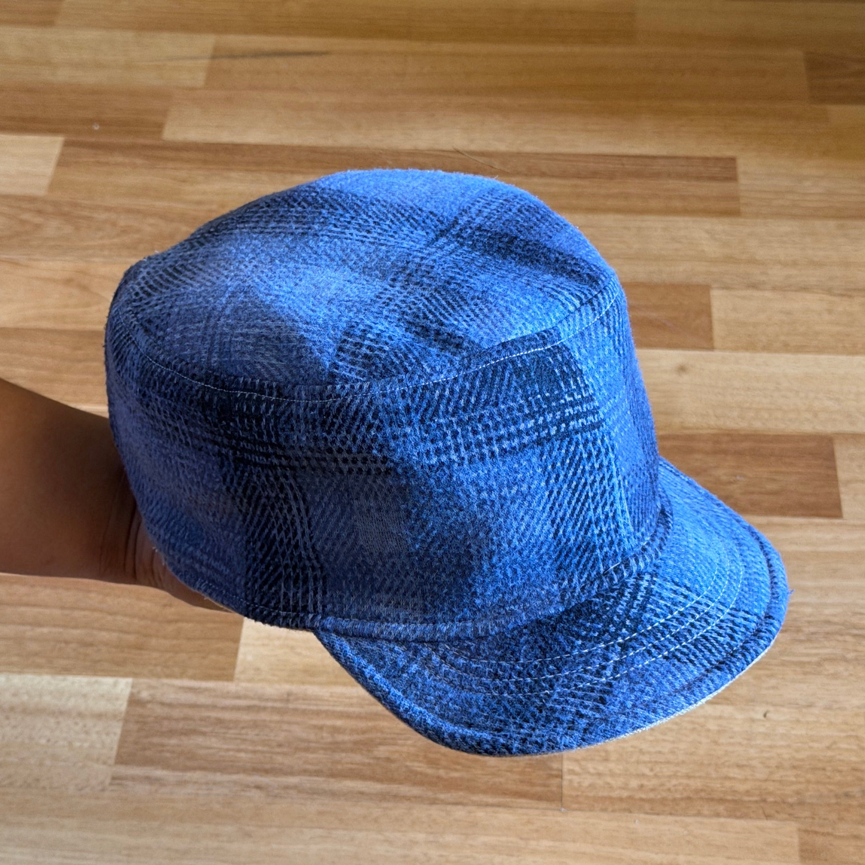 Nora hat - Dark Blue/Mustard
